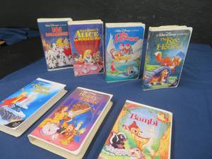 RARE BLACK DIAMOND VHS DISNEY MOVIES