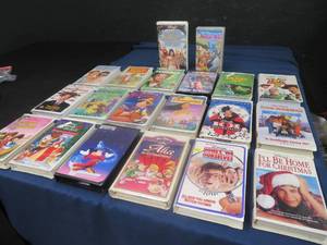 HUGE LOT OF VHS DISNEY MOVIES