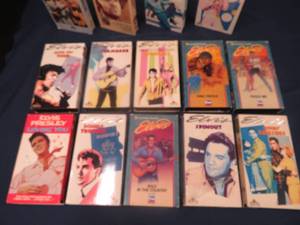 COLLECTABLE ELVIS VHS MOVIE LOT