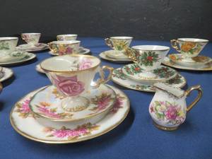 UCAGCO CERAMICS JAPAN - IRIDESCENT TEA SETS FOR EACH MONTH (MISSING JULY, SEP, OCT SETS)