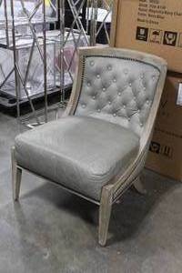 Leather Formal Dining Chair Sage Green 32Wx26Dx33-12H