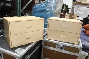 Lot of (2) Cabinet 2-drawer 24Wx14Dx16-12H