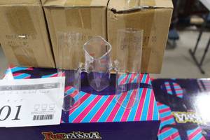 Lot of (3) Trifold Vases