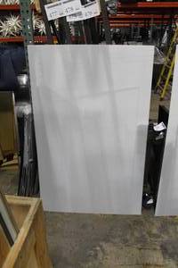 Lot of (12) Acrylic Panels White 61Lx39W