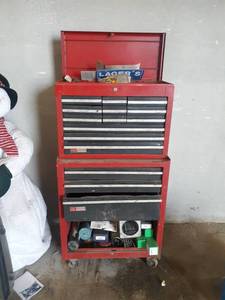 lot 70 image: Craftsman Tool Chest w Tools and Welding Supplies