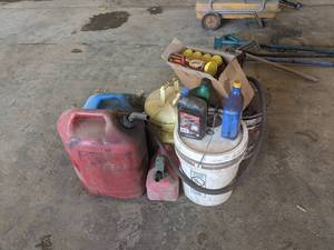 lot 75 image: (9) Tubes Schaeffers 221 Moly Grease, Fuel Cans and More