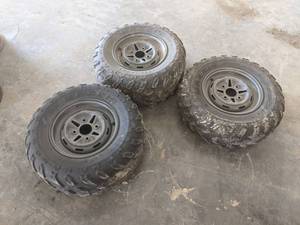 lot 83 image: (3) ATV Tires and Rims