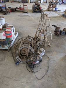 lot 100 image: Large Lot of Paint Sprayers and GAST Pump