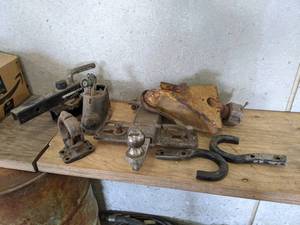 lot 133 image: Lot of Hitches - Couplers, Tow Hooks, Pintle Hitch and More