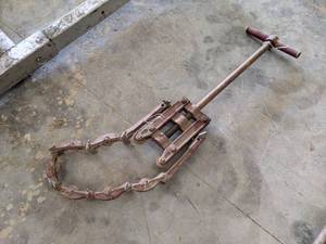 lot 155 image: Large Pipe Cutter - Measures about 46 Overall