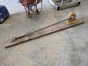 lot 167 image: Large Rebar Bender - Measures about 74 Long Overall