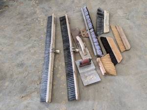 lot 176 image: Lot of Concrete Brushes and More