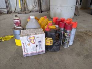 lot 179 image: Large Lot of Chalk Line Chalk, Marking Paint and More