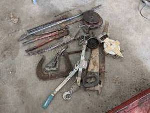lot 195 image: C-Clamp, Chain Binder, Come-a-long, Tape Measure and More