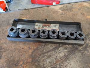 lot 203 image: Duracraft 34 Drive Impact Socket Set - From 1-12 to 1