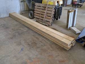 lot 246 image: Lot of (10) 2x8x14 Boards - Some have splits - Used