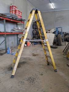 lot 253 image: Bauer 8 Fiberglass Stepladder