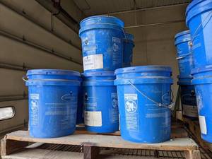 lot 257 image: PALLET LOT - (10) 5 Gallon Buckets Vertex & Tru-Stamp