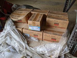 lot 260 image: PALLET LOT - (15) Cases of 50 Simpson Strong-Tie Mudsill Anchors