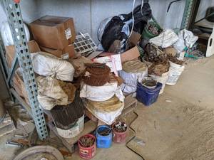 lot 273 image: LARGE LOT - All Supplies under Shelf - Rebar Ties and More