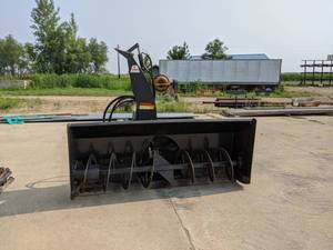 lot 33 image: ERSKINE 2- Stage Skidloader Snow Blower - Model 2418 - 7 Wide