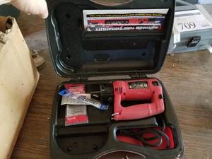 lot 708 image: Rotozip Solaris Spiral Saw  with Plastic Case and Zip Bits