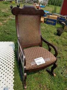 lot 786 image: Wood Rocking Chair