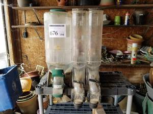 lot 676 image: Commercial SeedFeed Dispenser 3-head