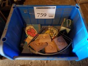 lot 759 image: Home Dcor  with Wood Accent Blocks, Leaf Dcor, Accent Pieces, Crayola Crayons