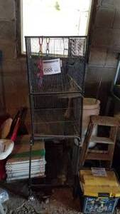 lot 688 image: Metal Bird Cage