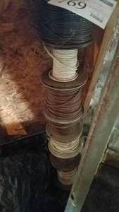 lot 769 image: Lot of (Approximately 6) Partial Spools of Wire