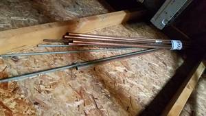 lot 764 image: Lot of Threaded Rods, Copper Pipe