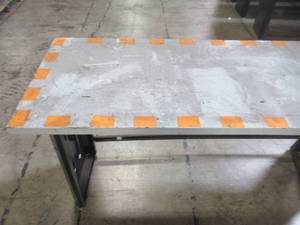 lot 204 image: Husky Work Benches 6 ft. Stainless Steel Top Workbench 72WB01SS-THD