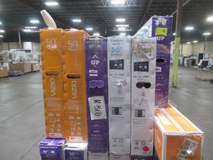 lot 20 image: UNTOUCHED Wholesale Pallet of 43 50 55 & 70 Smart Ultra HD TVs - $ 4,775.90 RETAIL VALUE