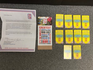 lot 29 image: (10) $10 Arcade Passes CanCan Wonderland