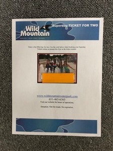 lot 35 image: Wild Mountain Superday Ticket for Two People #2