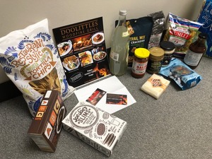 lot 38 image: $25 Doolittles & $20 Benihana Restaurant Gift Cards & Trader Joes Pkg