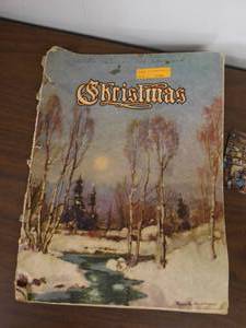 lot 69 image: Misc. 1946 Christmas Literature, Post Card, Old Glory Birth Place Plaque