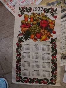 lot 115 image: 16 - Vintage Cloth Calendars