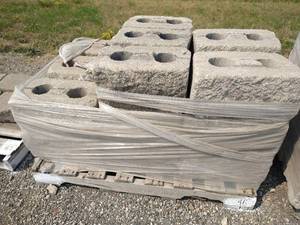 Vintage Tumbled Large Wall Block - Bluestone