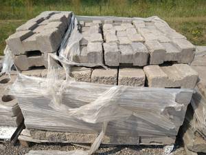 Vintage Tumbled SmMed Sets Wall Block - Bluestone