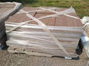 Brickface Slabs Pavers - Red
