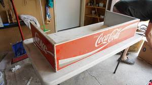 Vintage Wooden Coca Cola Sign