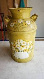 Yellow Painted Milk Can