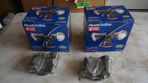 Two Heath Zenith Motion Activated Better Lights--LED Bulb Compatible --NO Bulbs Included