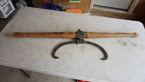 Vintage Wooden Handel Log Carrier