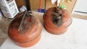 Two Vintage Gas Cans