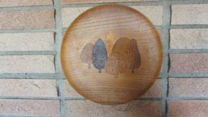 Homemade Round Wood Plate--11 Inches