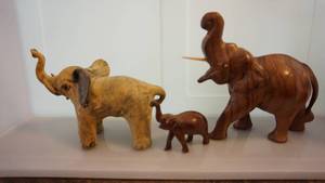 Three Elephants--Different Sizes