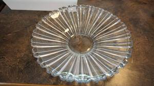 Crystal Glass BowlPlatter--15 Wide